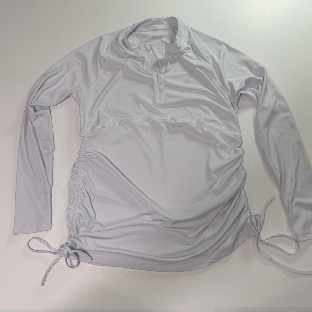 Heathyoga White Polyester Top